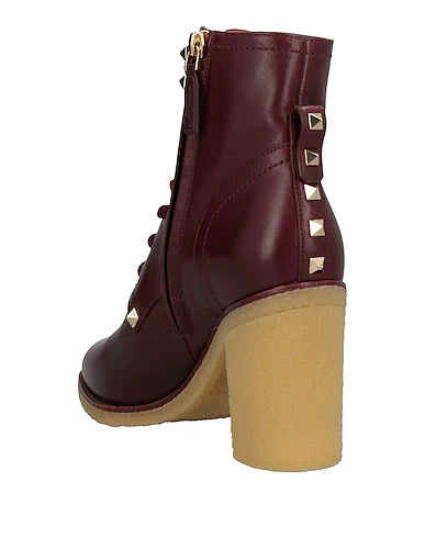 VALENTINO GARAVANI Ankle boots Burgundy Size 7 US / 37 EU