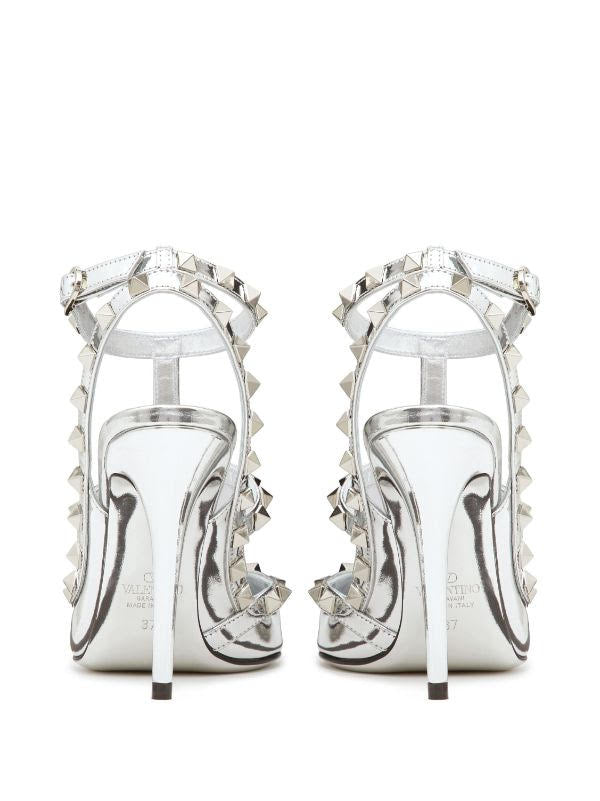Valentino Garavani Rockstud Mirror-Effect Pumps Size 37