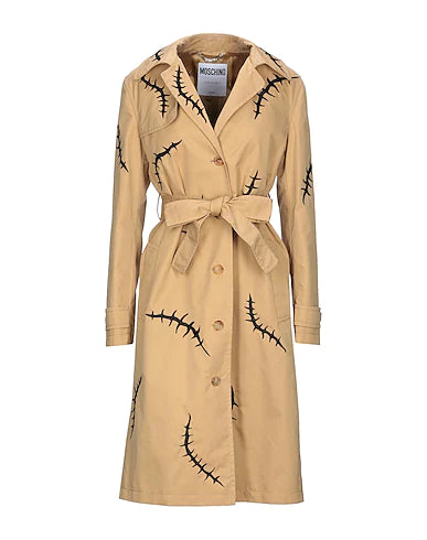 Moschino Scar-Print Trench Coat Size 4