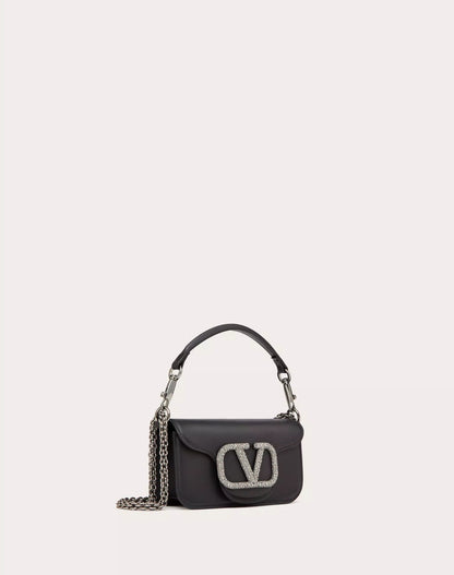 Valentino Garavani Locò Small Shoulder Bag With Jewel Logo