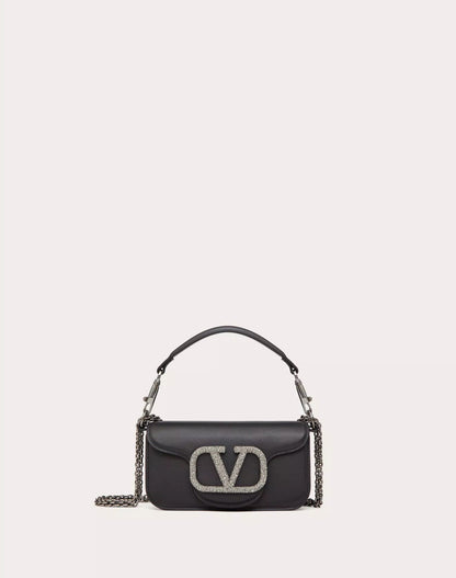 Valentino Garavani Locò Small Shoulder Bag With Jewel Logo