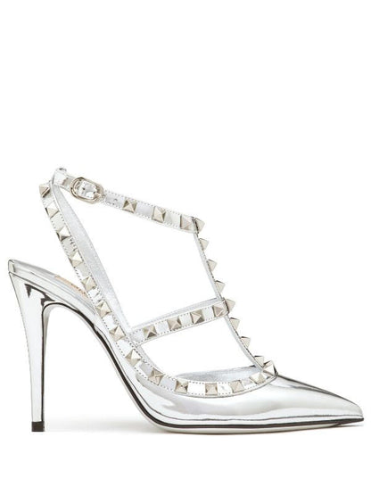 Valentino Garavani Rockstud Mirror-Effect Pumps Size 37