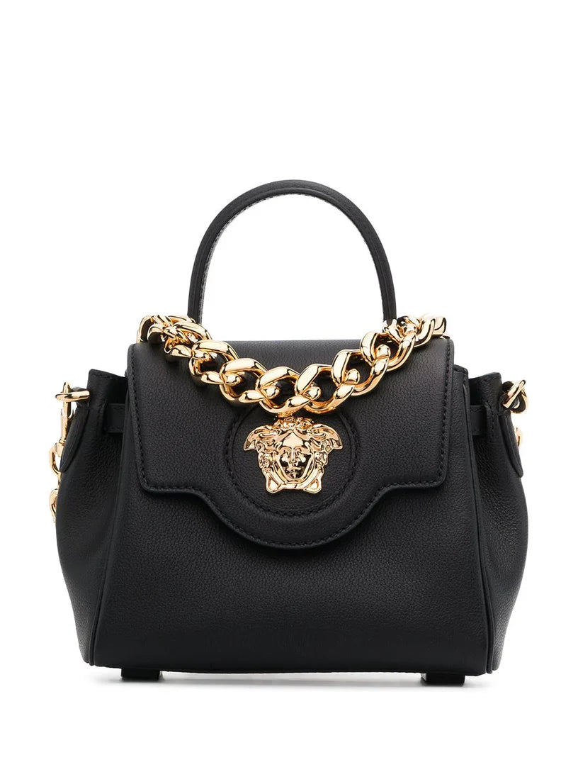 Versace Mini La Medusa Leather Top Handle Bag