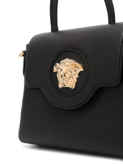 Versace Mini La Medusa Leather Top Handle Bag