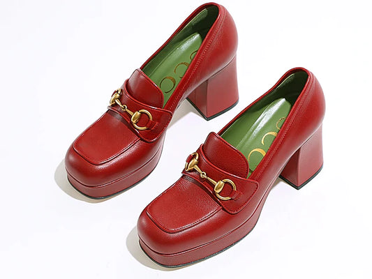 Gucci Houdan Horsebit Platform Loafers Size 7 US / 37 EU