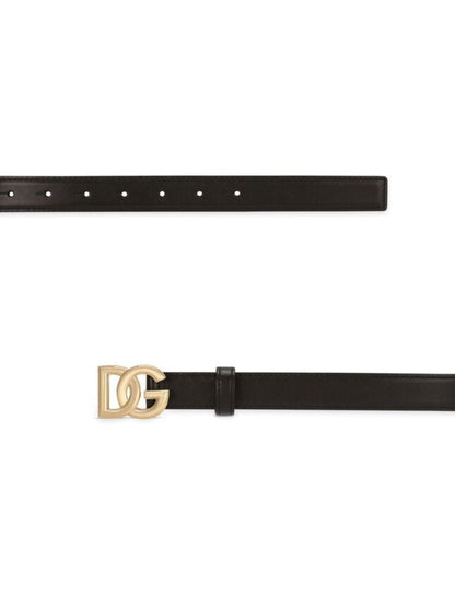 Dolce & Gabbana DG Logo Leather Belt Size XS / 75CM